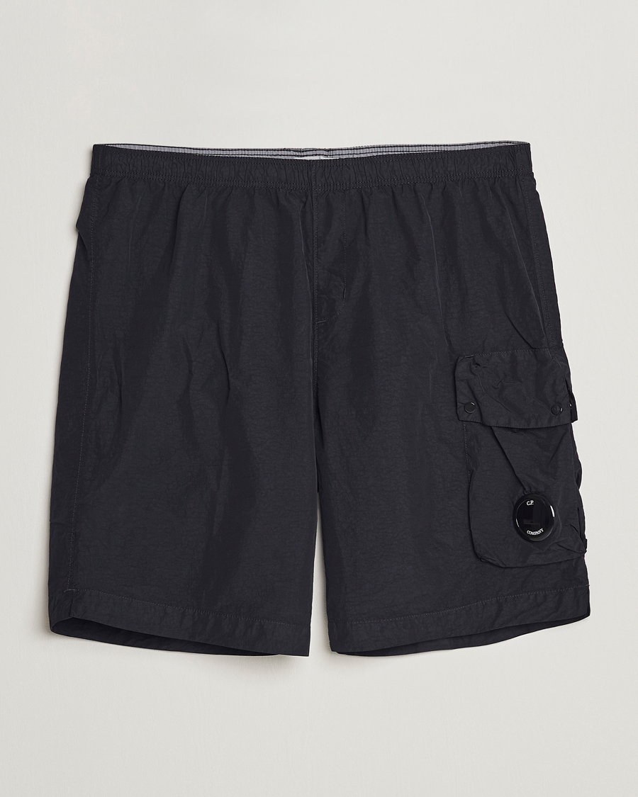 Herren | Shorts | C.P. Company | Flatt Nylon Garment Dyed Shorts Black