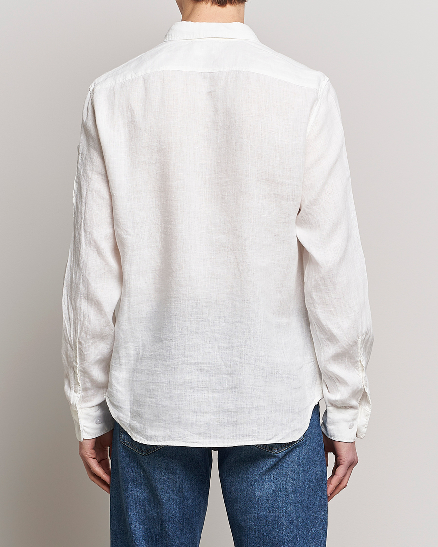 Herren | Hemden | C.P. Company | Long Sleeve Linen Shirt White