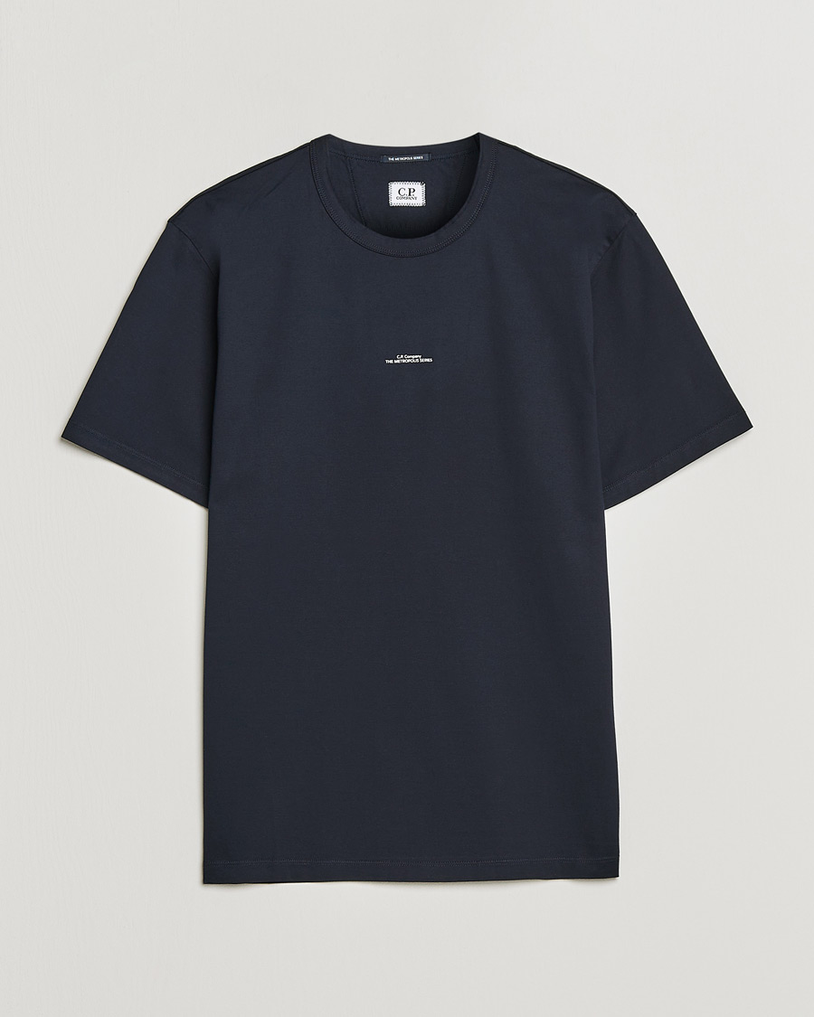 Herren | T-Shirts | C.P. Company | Metropolis Mercerized Jersey T-Shirt Navy
