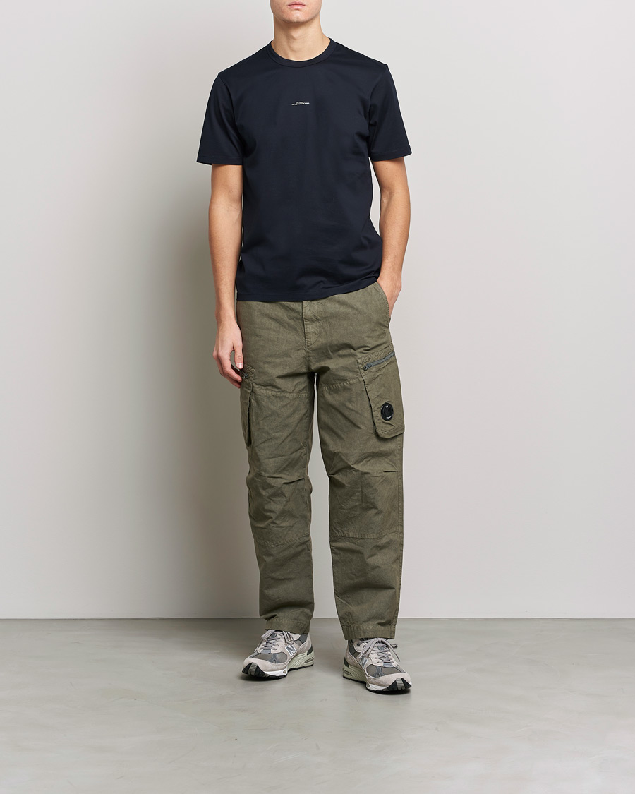 Herren | T-Shirts | C.P. Company | Metropolis Mercerized Jersey T-Shirt Navy