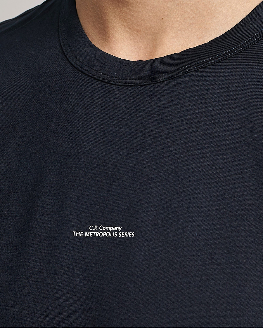 Herren | T-Shirts | C.P. Company | Metropolis Mercerized Jersey T-Shirt Navy