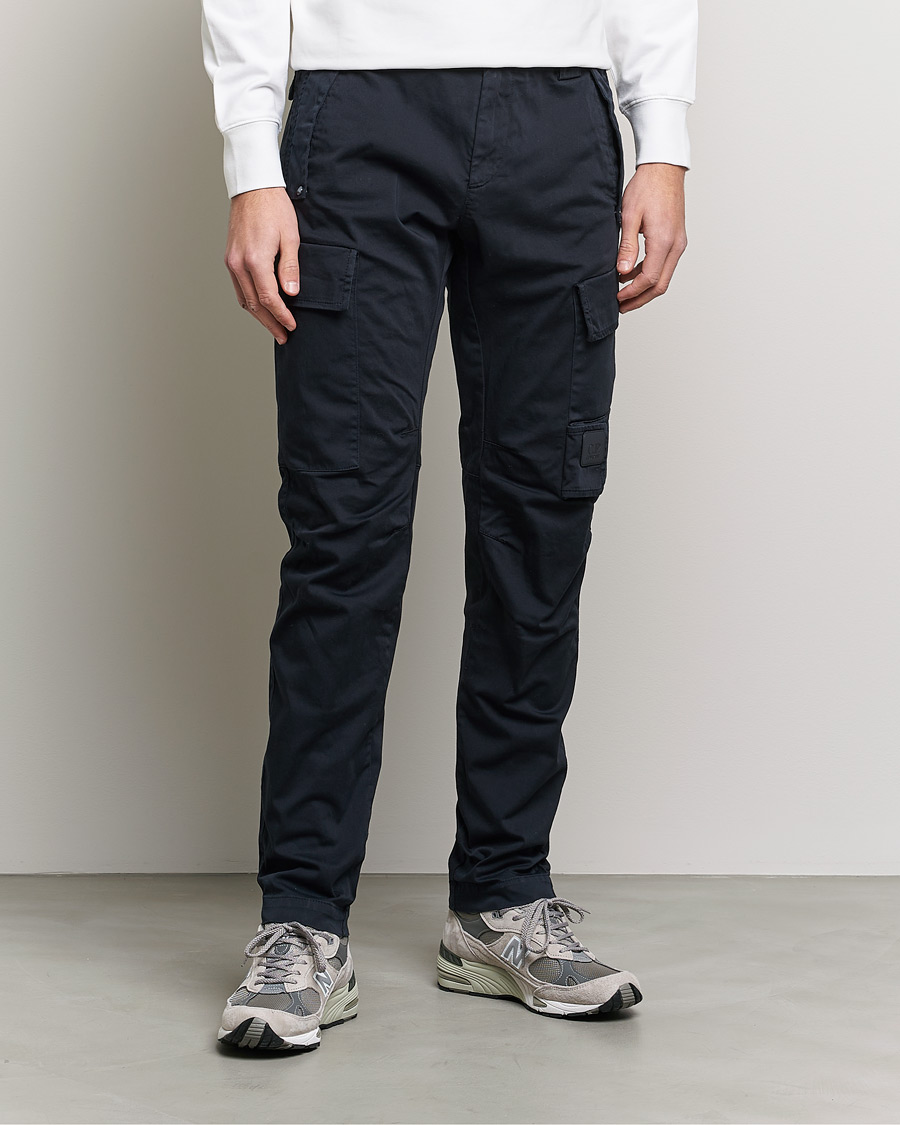Herren | Hosen | C.P. Company | Metropolis Satin Stretch Cargo Pants Navy