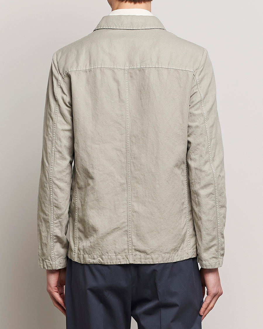 Herren | Jacken | Aspesi | Tadao Cotton/Linen Shirt Jacket Khaki