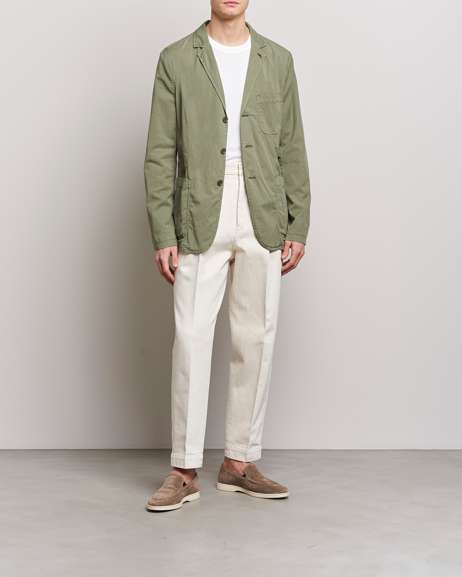 Herren | Sakkos | Aspesi | Samuraki Washed Blazer Army Green
