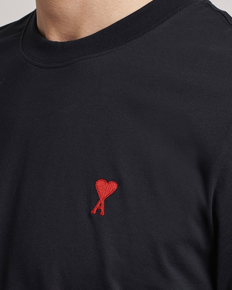 Herren | T-Shirts | AMI | Heart Logo T-Shirt Black