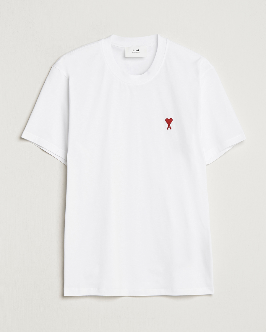 Herren | T-Shirts | AMI | Heart Logo T-Shirt White