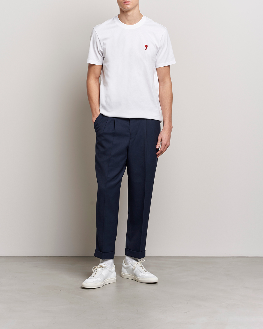 Herren | T-Shirts | AMI | Heart Logo T-Shirt White