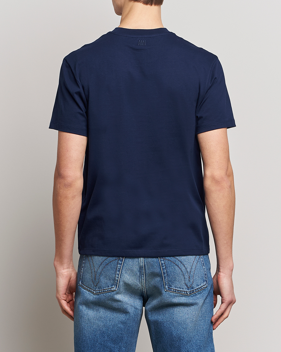 Herren | T-Shirts | AMI | Heart Logo T-Shirt Navy