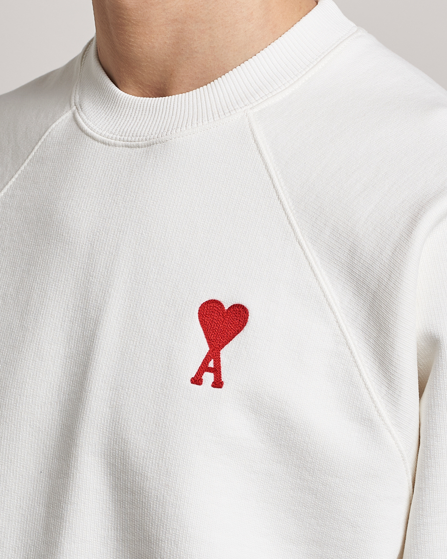 Herren | Pullover | AMI | Big Heart Sweatshirt Natural White