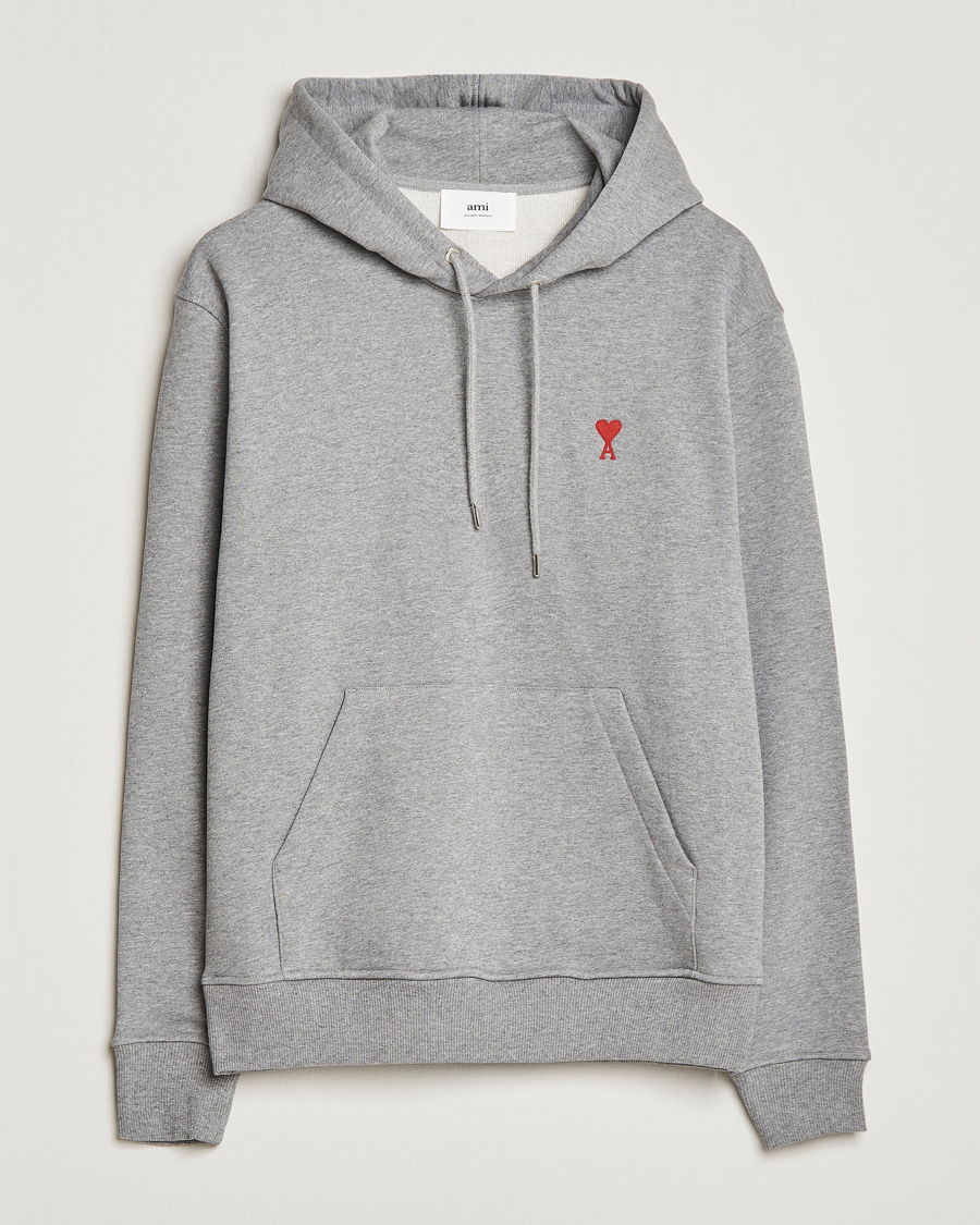 Herren | Pullover | AMI | Heart Logo Hoodie Heather Grey