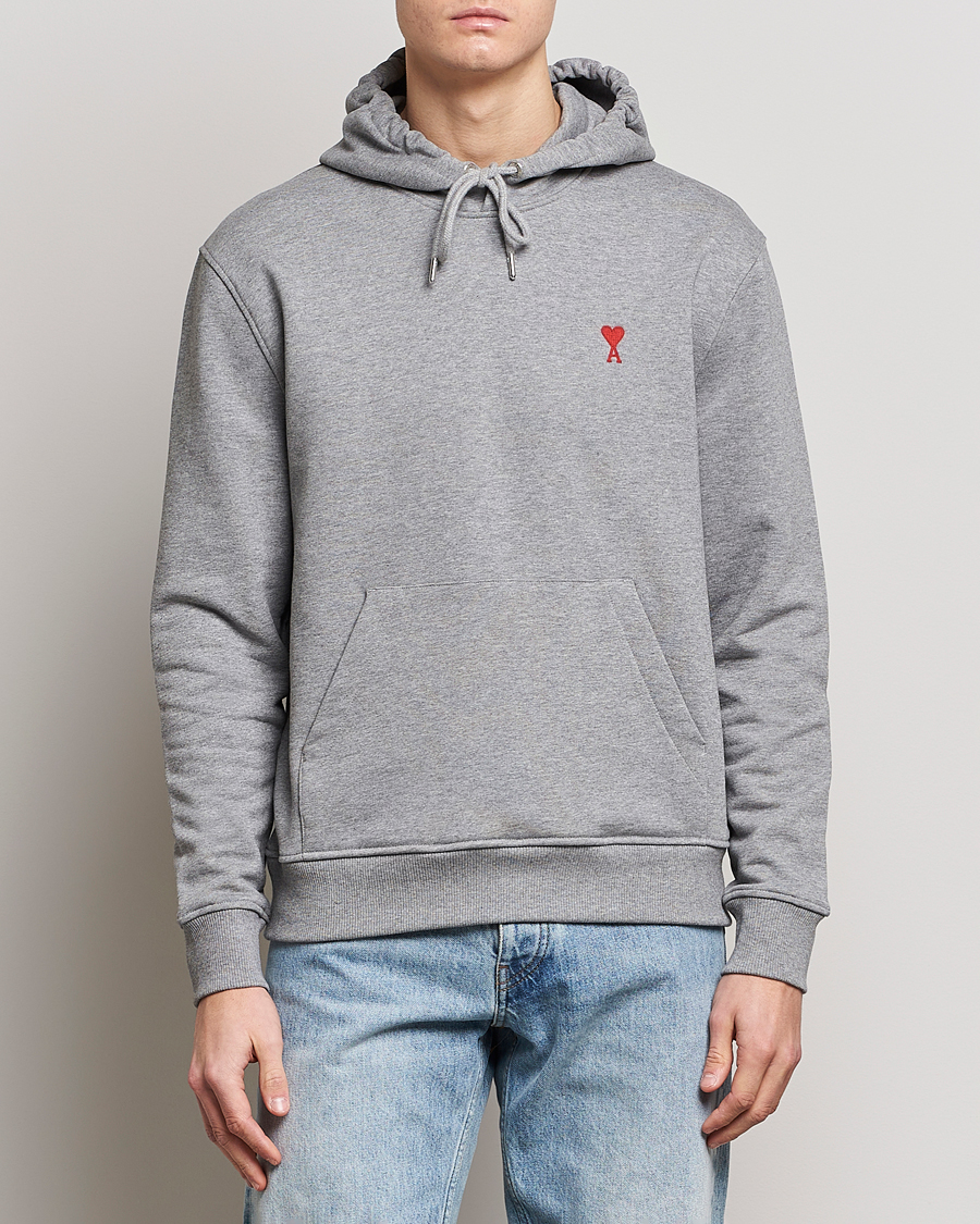 Herren | Pullover | AMI | Heart Logo Hoodie Heather Grey
