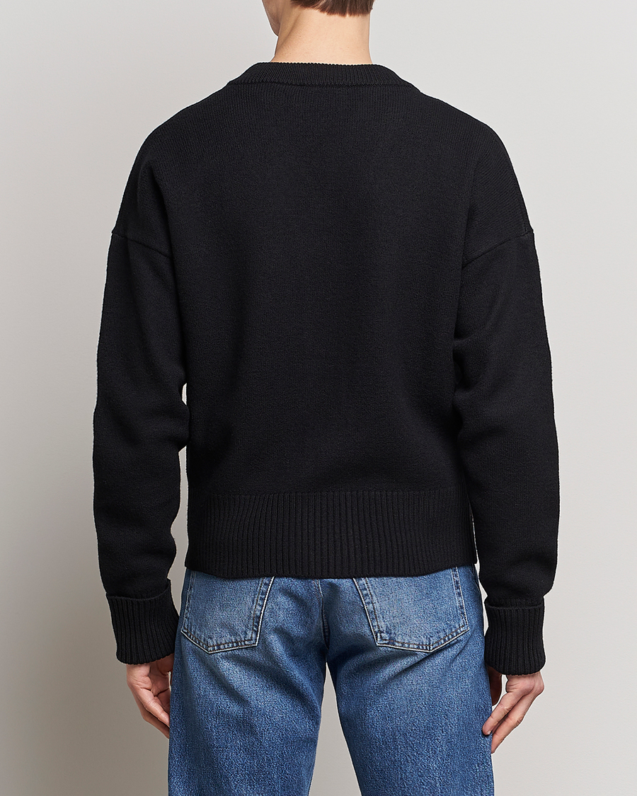 Herren | Pullover | AMI | Big Heart Wool Cardigan Black