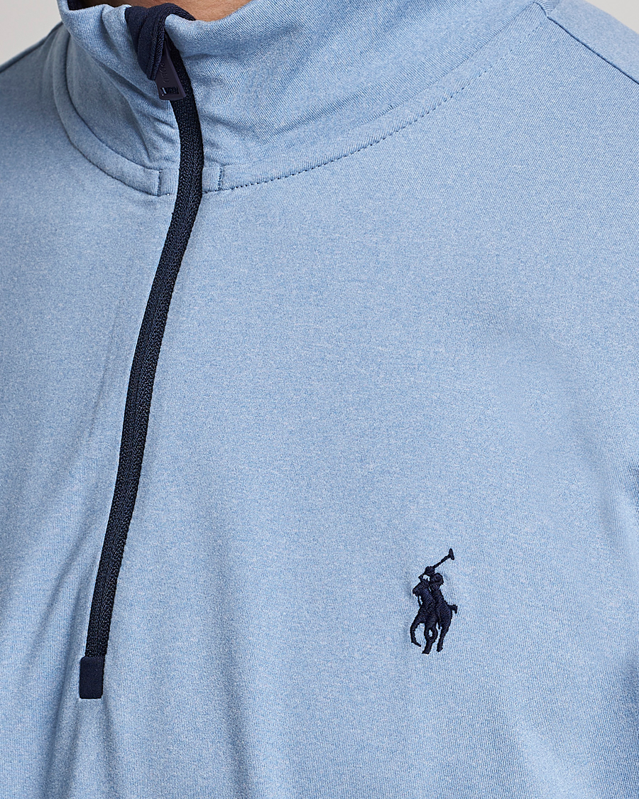 Herren | Pullover | Polo Ralph Lauren Golf | Performance Stratch Half Zip Powder Blue Heather
