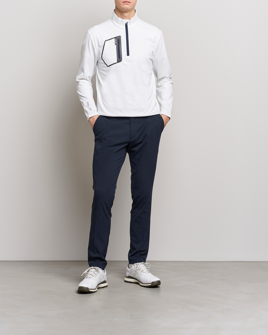 Herren | Pullover | RLX Ralph Lauren | Jersey Half Zip Ceramic White
