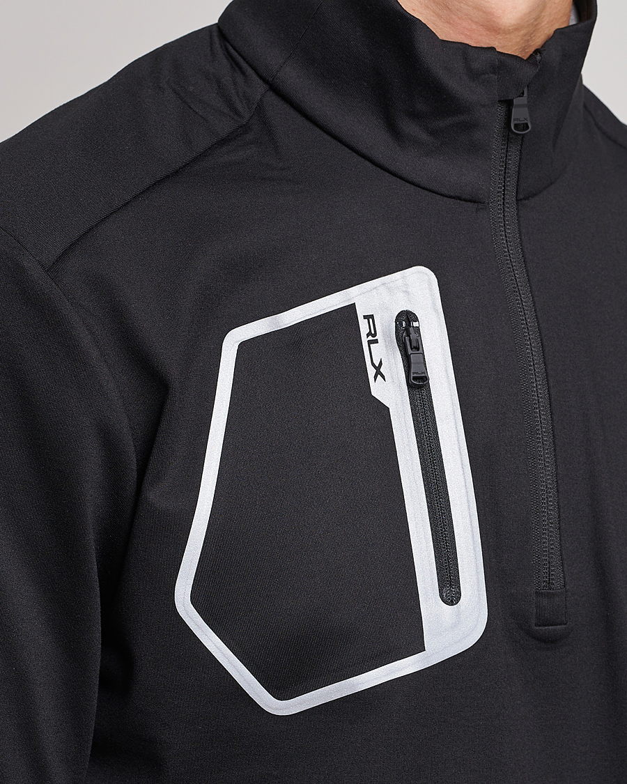 Herren | Pullover | RLX Ralph Lauren | Luxury Jersey Half Zip Black