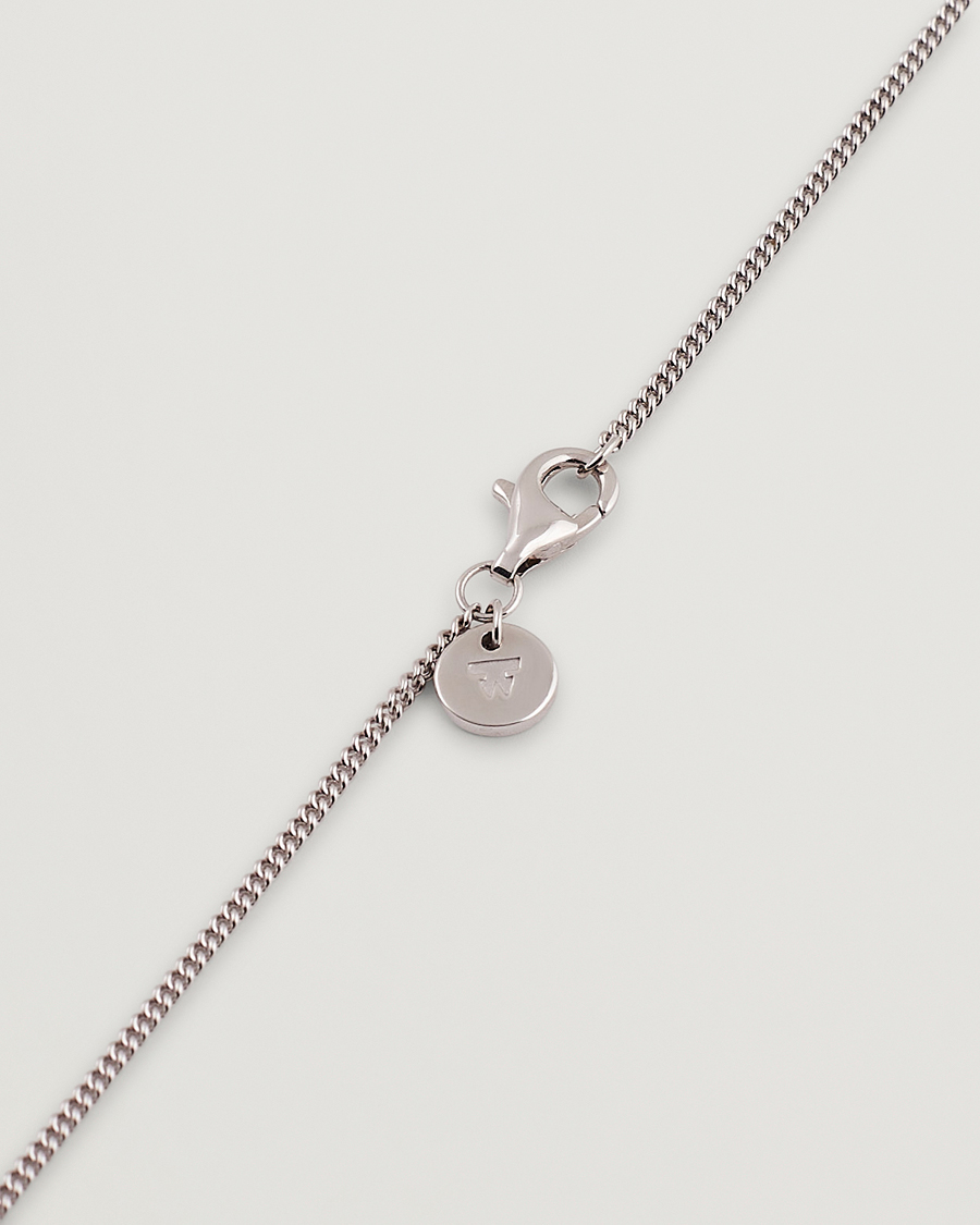 Herren | Tom Wood Mini Cushion Pendant Necklace Silver | Tom Wood | Mini Cushion Pendant Necklace Silver