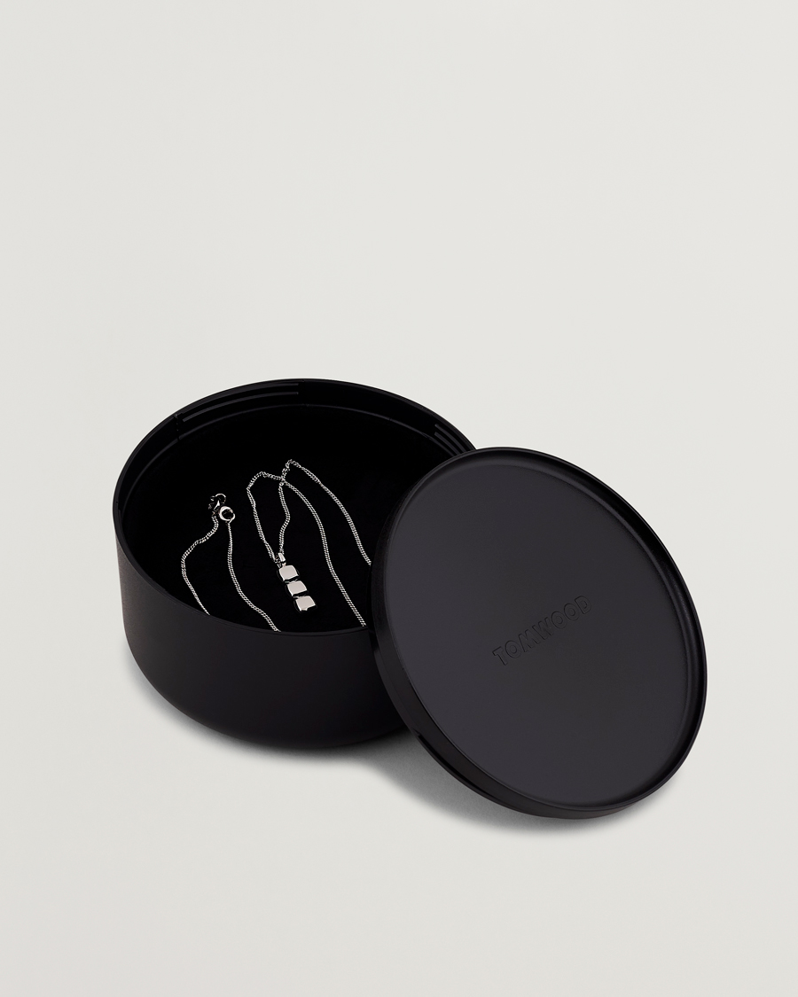 Herren | Tom Wood Mini Cushion Pendant Necklace Silver | Tom Wood | Mini Cushion Pendant Necklace Silver