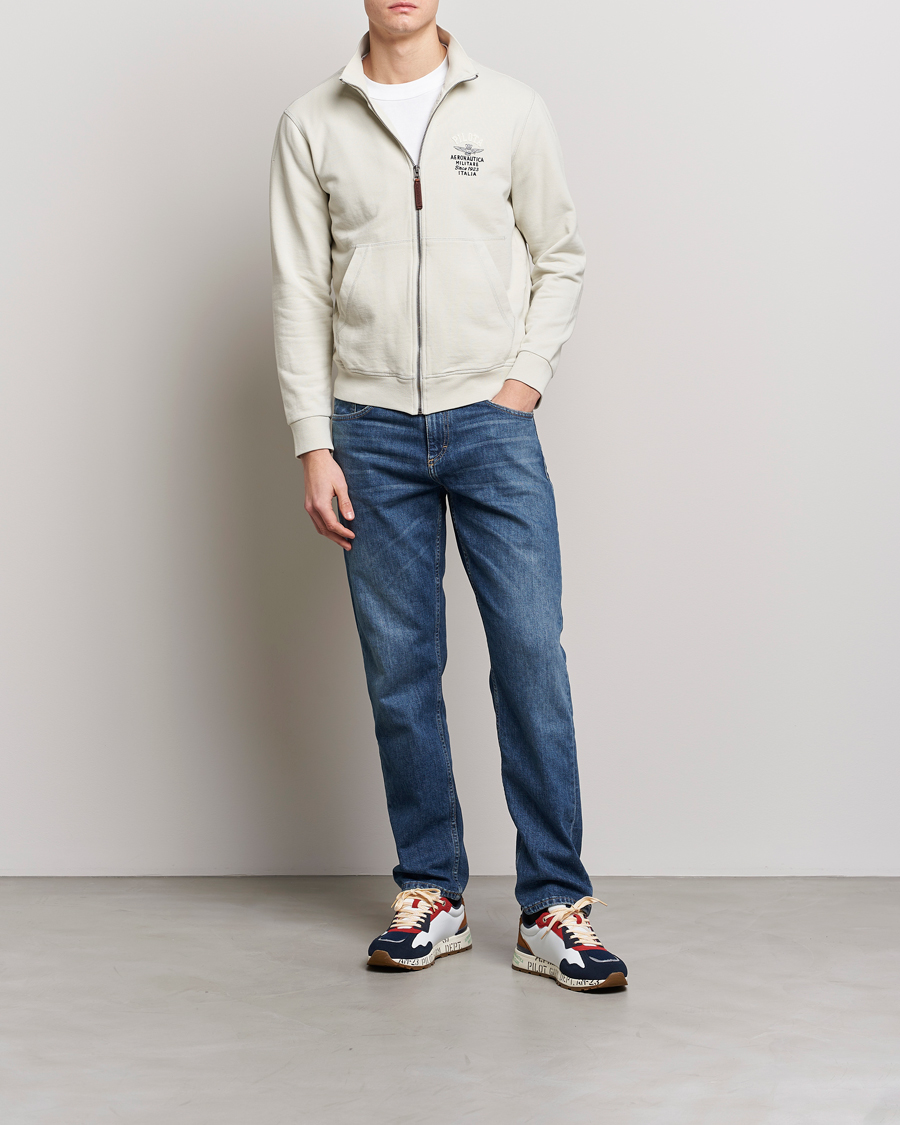 Herren | Pullover | Aeronautica Militare | Full Zip Sweater Ice
