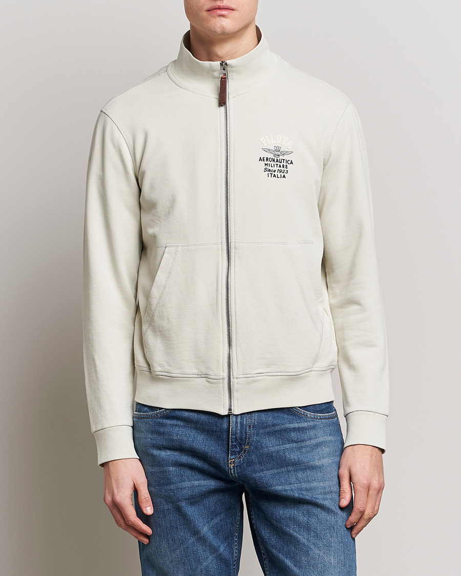 Herren | Pullover | Aeronautica Militare | Full Zip Sweater Ice