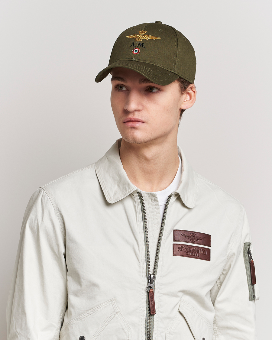 Herren | Aeronautica Militare Cotton Baseball Cap Green | Aeronautica Militare | Cotton Baseball Cap Green