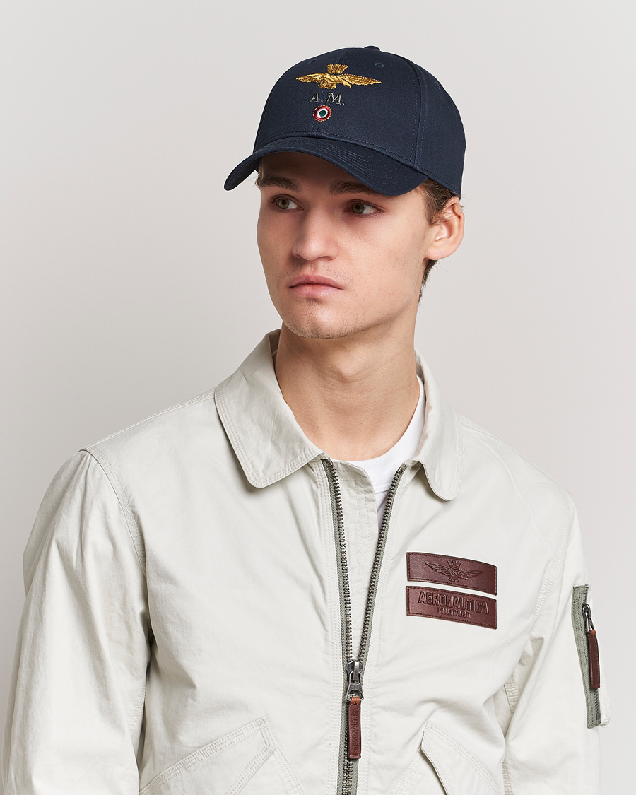 Herren | Aeronautica Militare Cotton Baseball Cap Navy | Aeronautica Militare | Cotton Baseball Cap Navy