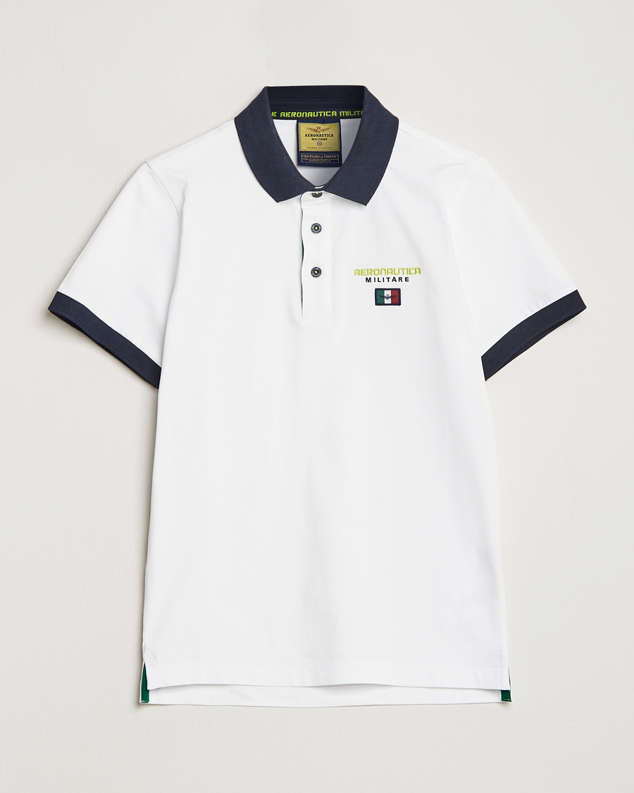 Herren | Poloshirts | Aeronautica Militare | Stretch Cotton Polo Off White