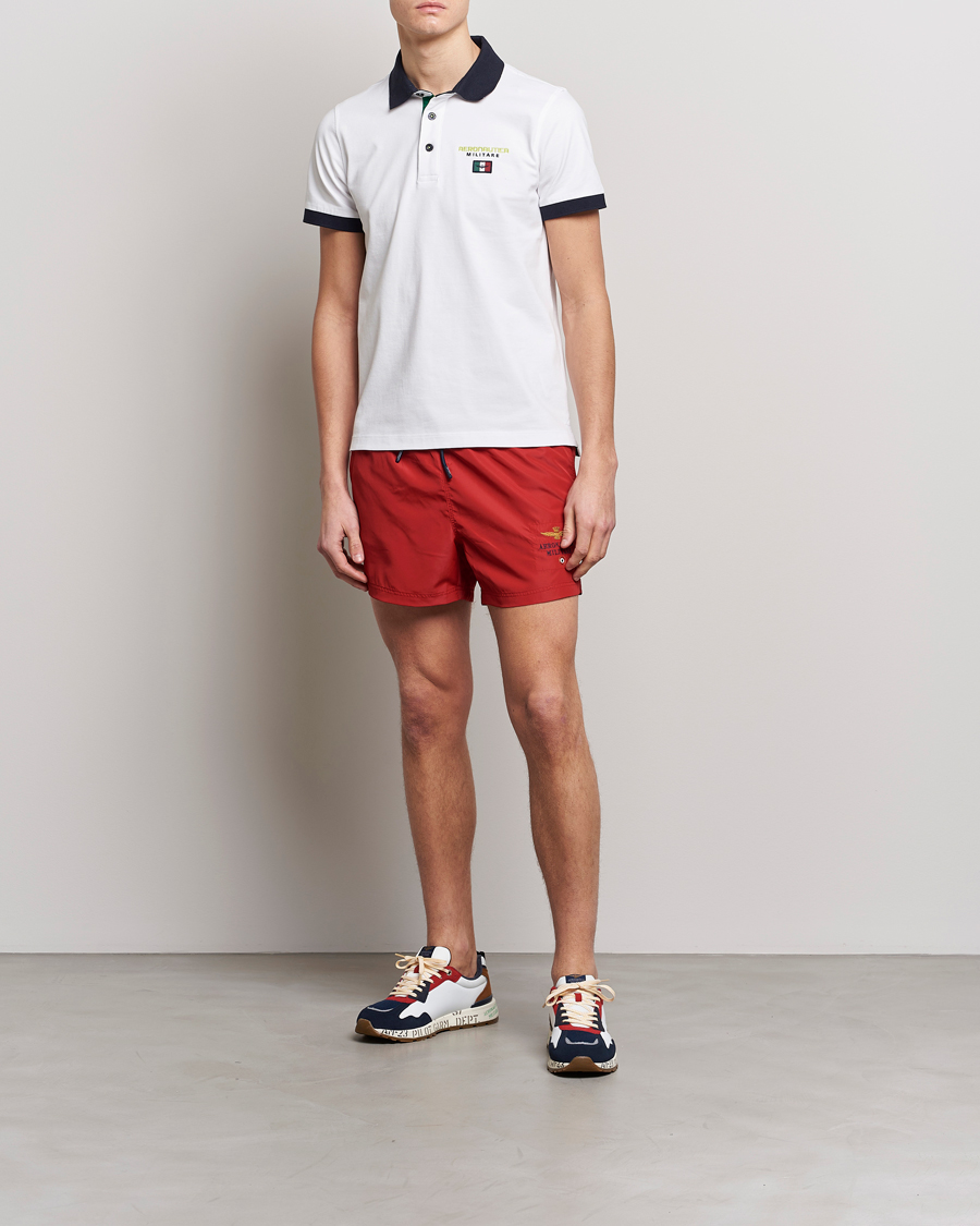 Herren | Poloshirts | Aeronautica Militare | Stretch Cotton Polo Off White