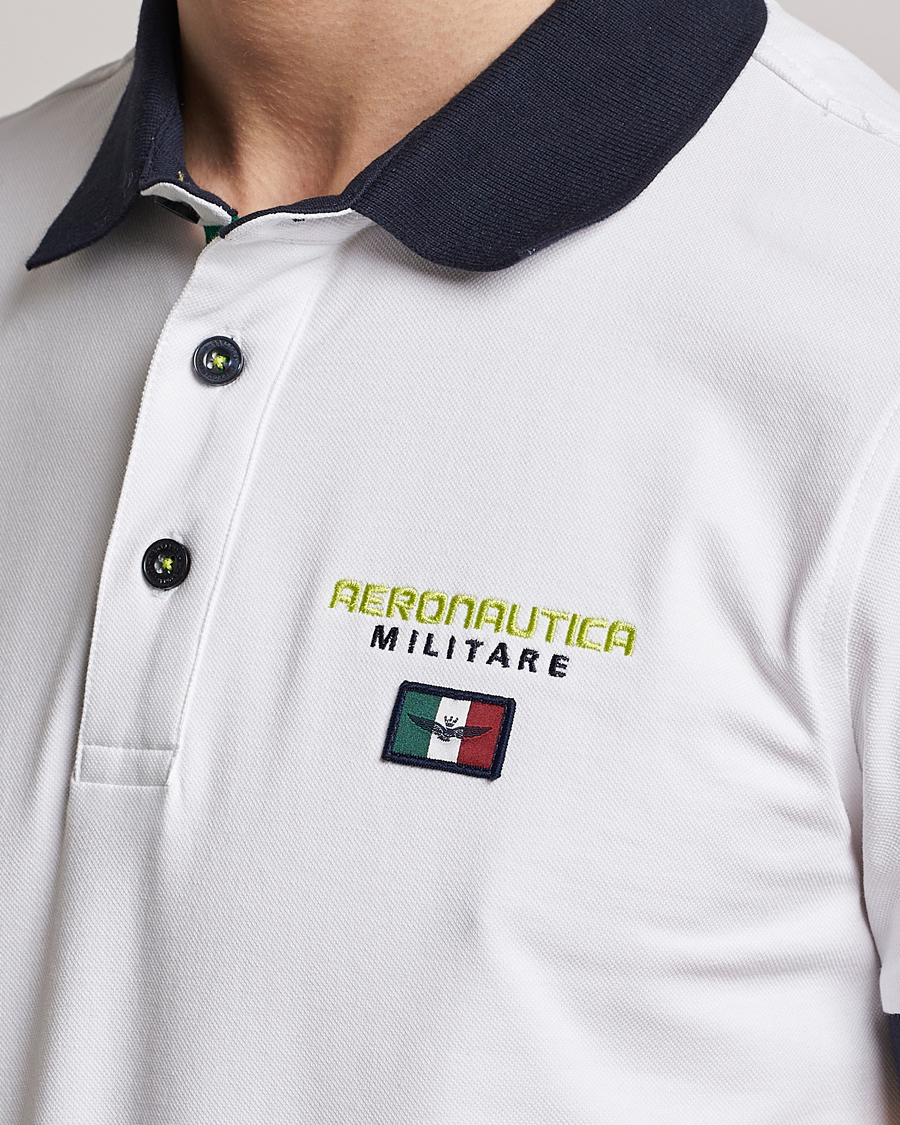Herren | Poloshirts | Aeronautica Militare | Stretch Cotton Polo Off White