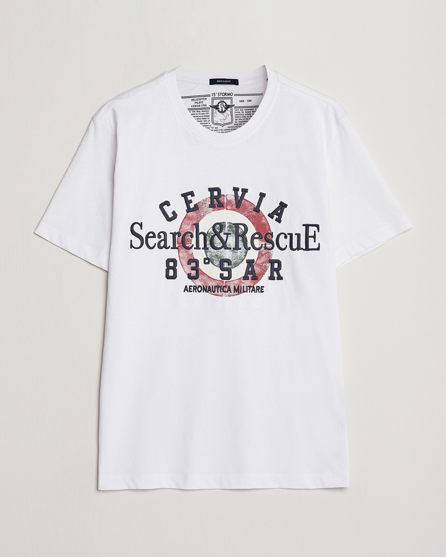 Herren | T-Shirts | Aeronautica Militare | Cotton T-Shirt Off White