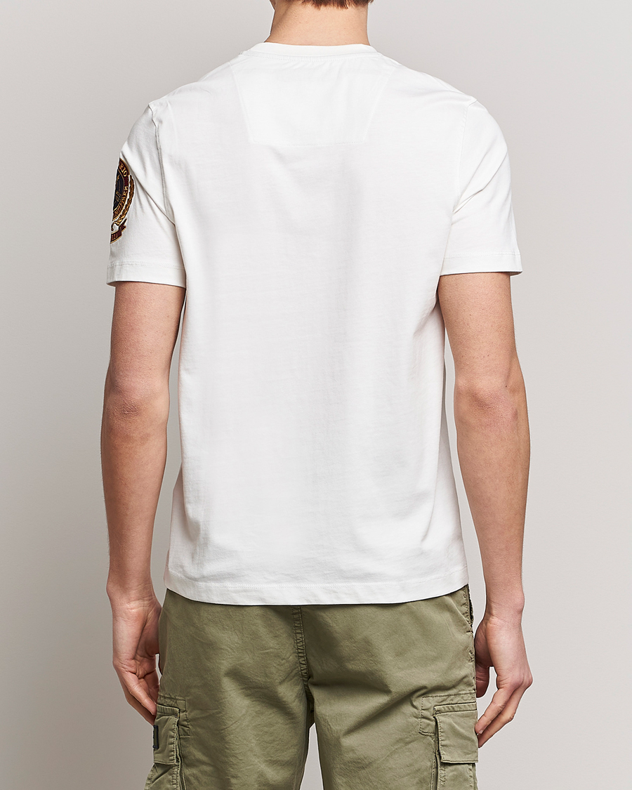 Herren | T-Shirts | Aeronautica Militare | Tape Cotton T-Shirt White Cream