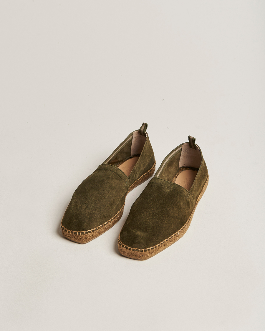 Herren | Castañer Pablo Casual Suede Espadrilles Musgo | Castañer | Pablo Casual Suede Espadrilles Musgo