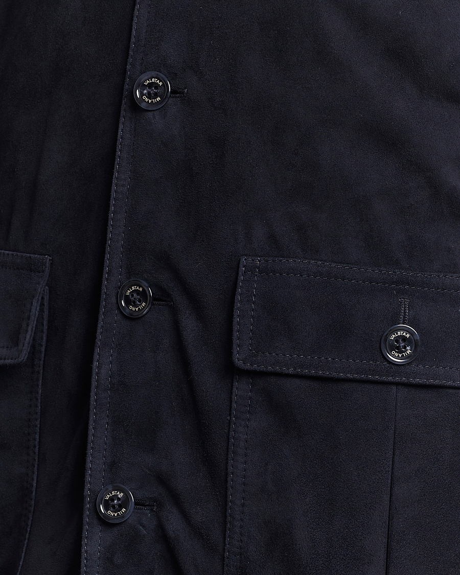 Herren | Jacken | Valstar | Valstarino Suede Jacket Navy