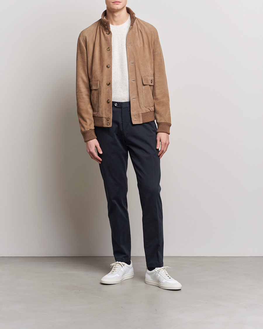 Herren | Jacken | Valstar | Valstarino Suede Jacket Light Beige