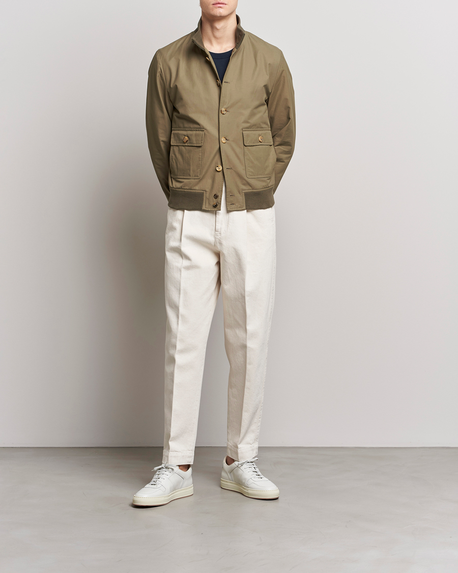 Herren | Jacken | Valstar | Valstarino Water Repellent Cotton Jacket Olive