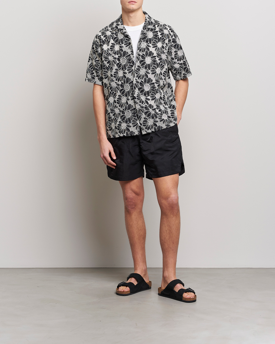 Herren | Hemden | Sunflower | Cayo Floral Short Sleeve Shirt Black