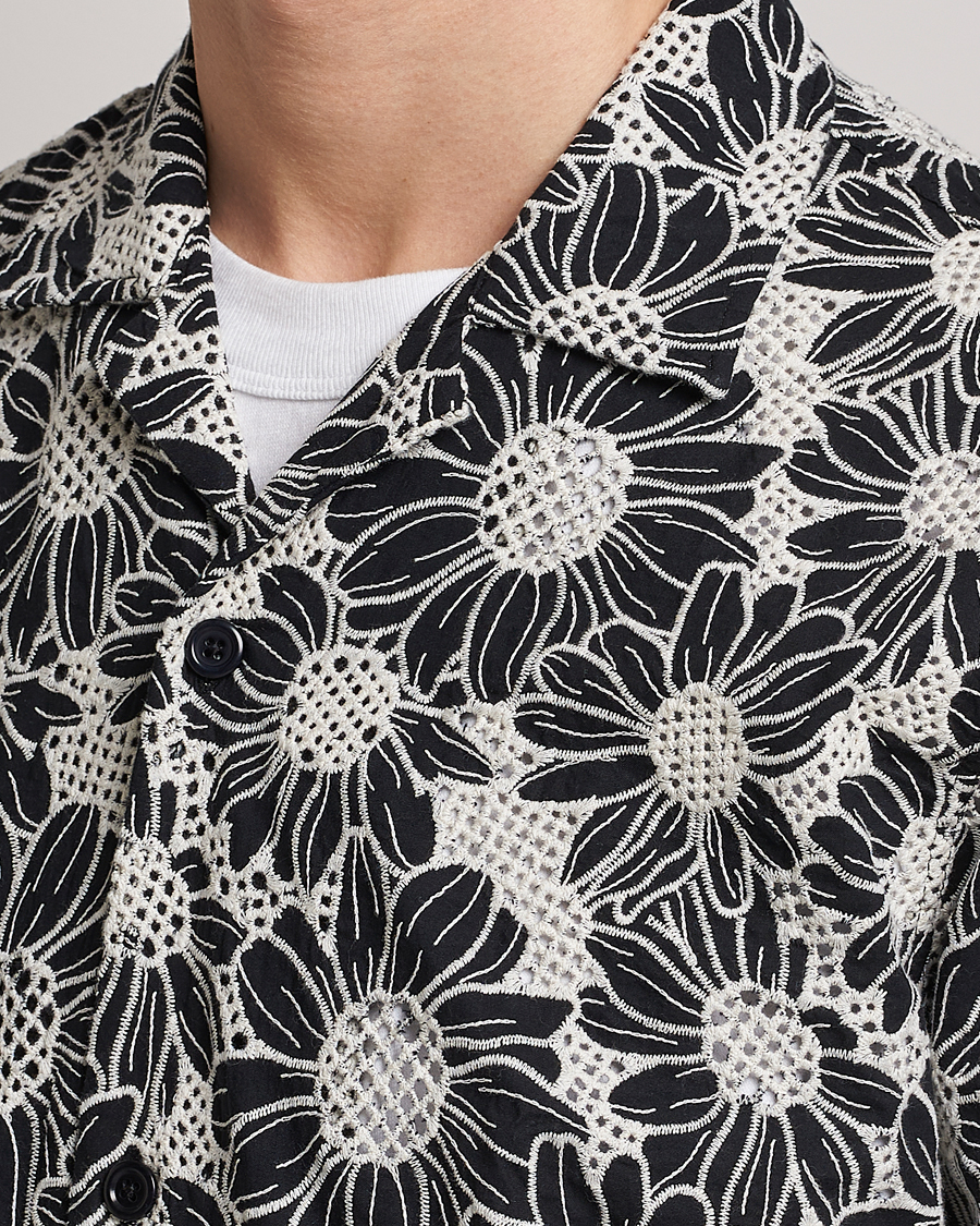 Herren | Hemden | Sunflower | Cayo Floral Short Sleeve Shirt Black