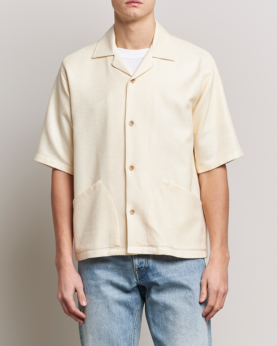 Herren | Hemden | Sunflower | Coco Short Sleeve Cabana Shirt Off White