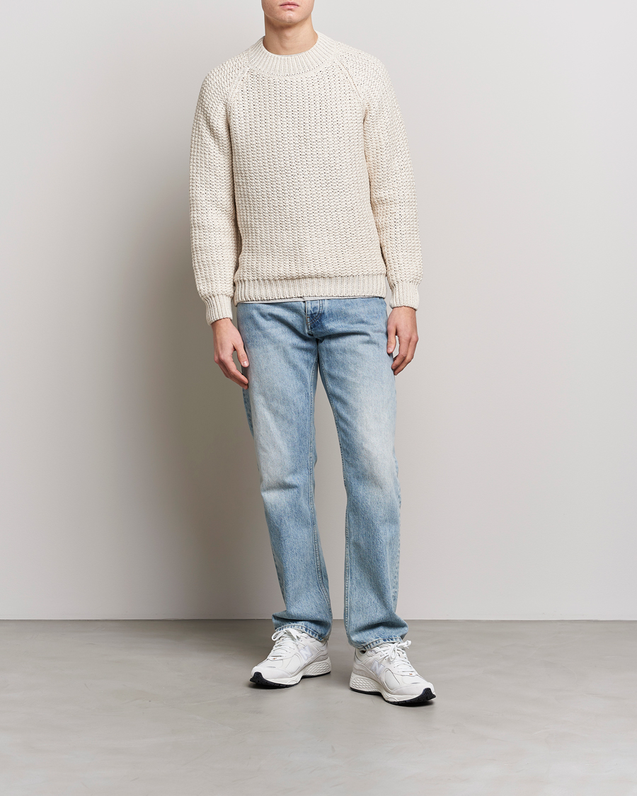 Herren | Pullover | Sunflower | Tape Heavy Sweater Off White