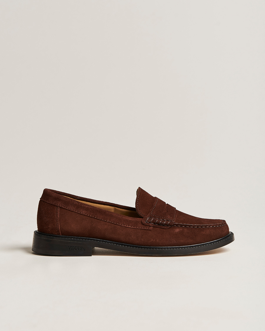 Herren | VINNY's Yardee Moccasin Loafer Brown Suede | VINNY's | Yardee Moccasin Loafer Brown Suede