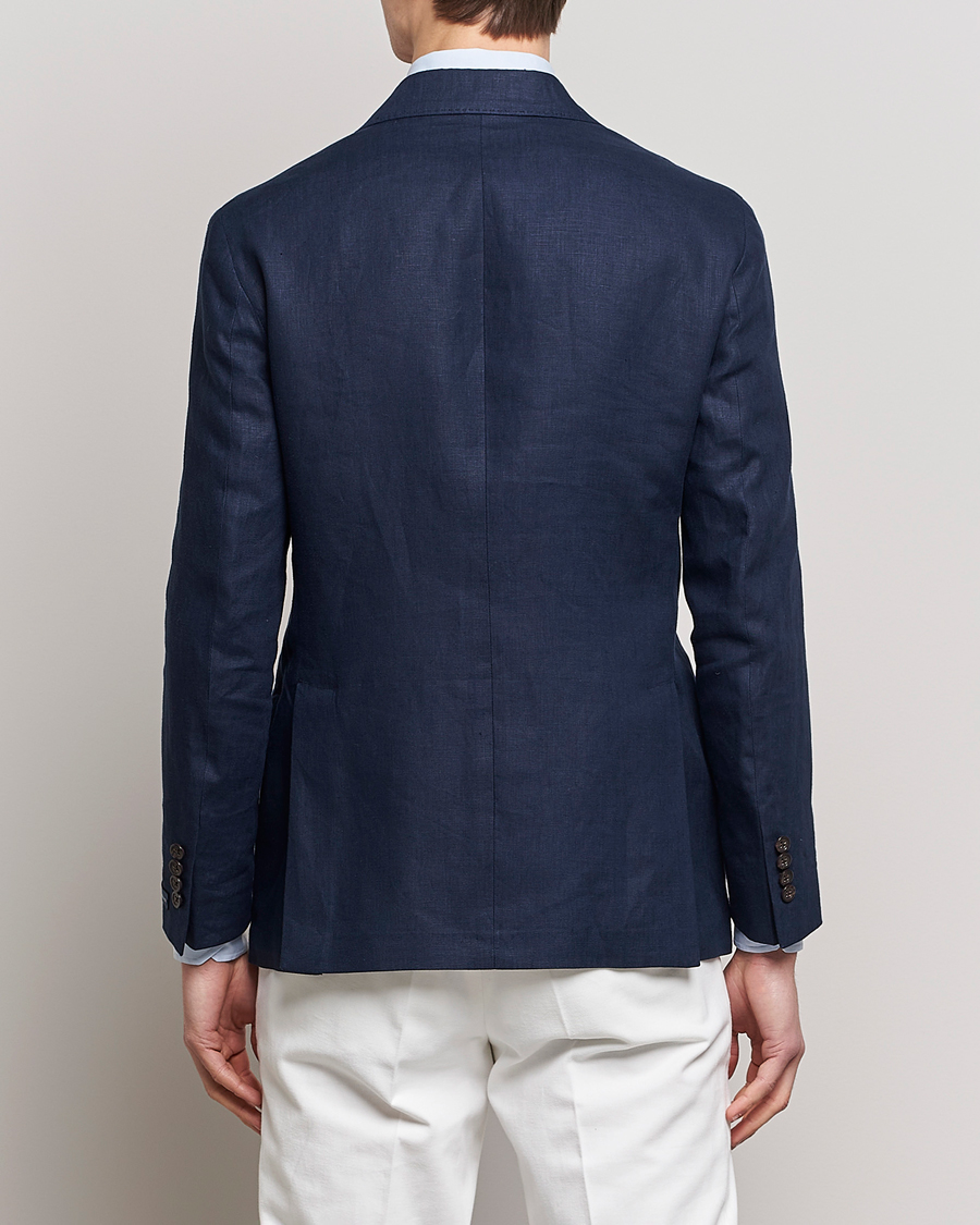 Herren | Sakkos | Polo Ralph Lauren | Linen Double Breasted Sportcoat Dark Navy