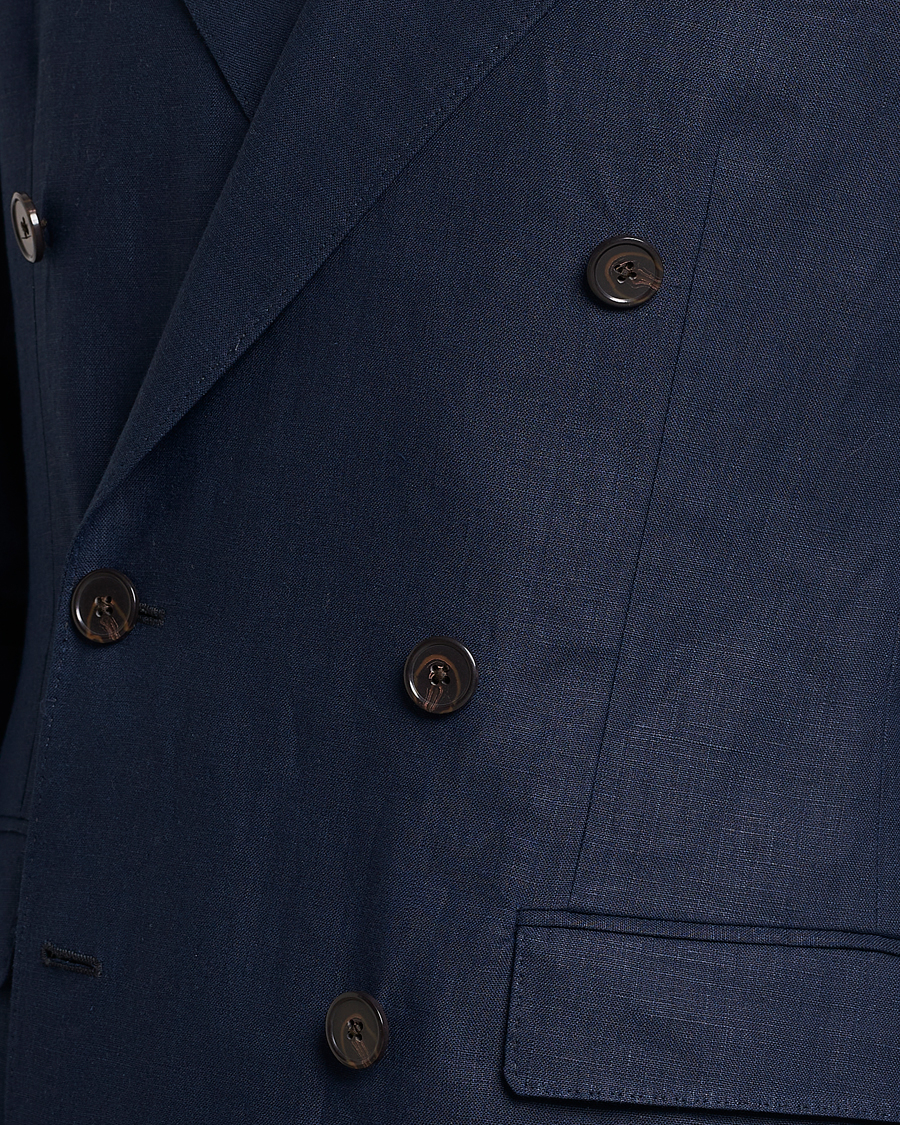 Herren | Sakkos | Polo Ralph Lauren | Linen Double Breasted Sportcoat Dark Navy