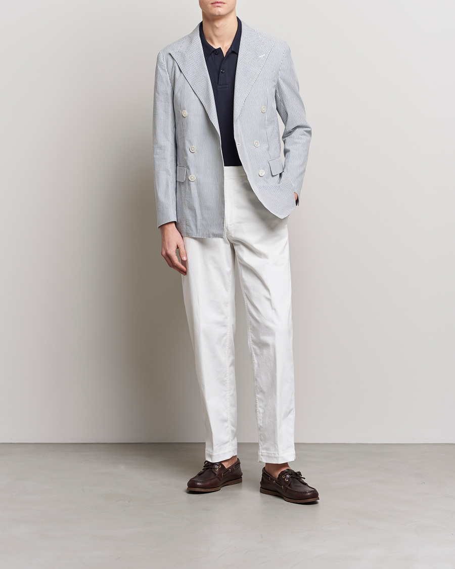 Herren | Sakkos | Polo Ralph Lauren | Cotton Seersucker Sportcoat Cream/Antique Blue