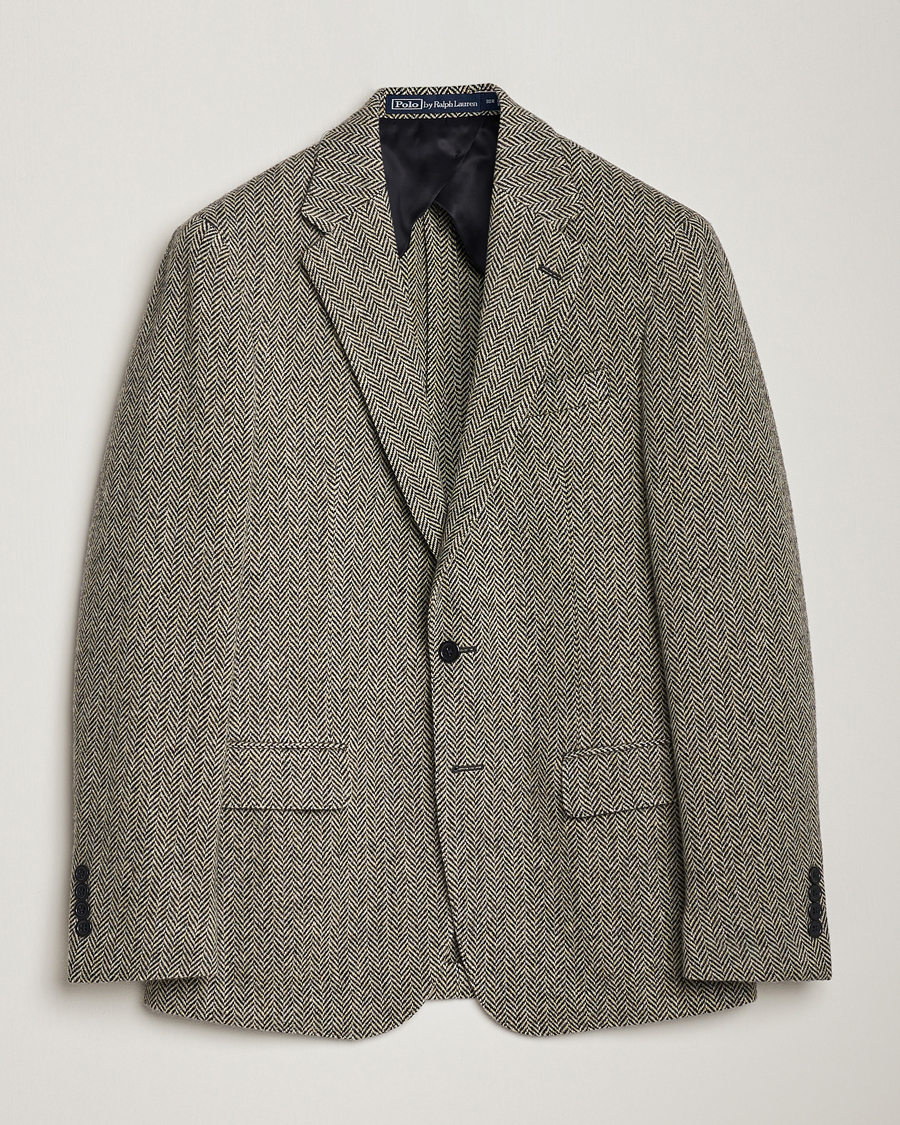Herren | Sakkos | Polo Ralph Lauren | Herringbone Sportcoat Black/Cream