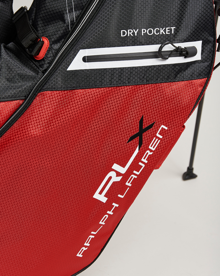 Herren | RLX Ralph Lauren Stand Golf Bag Black/Red | RLX Ralph Lauren | Stand Golf Bag Black/Red