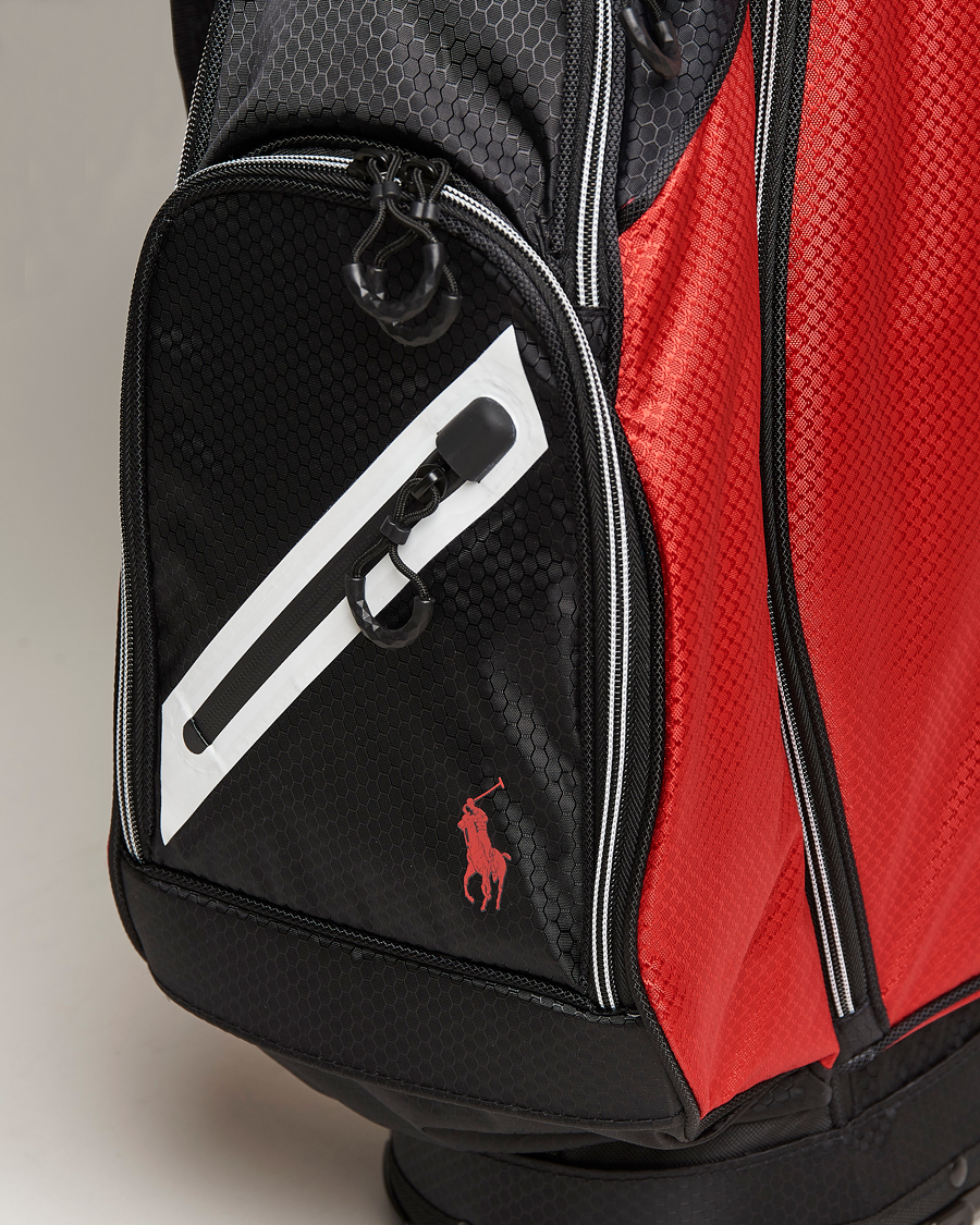 Herren | RLX Ralph Lauren Stand Golf Bag Black/Red | RLX Ralph Lauren | Stand Golf Bag Black/Red
