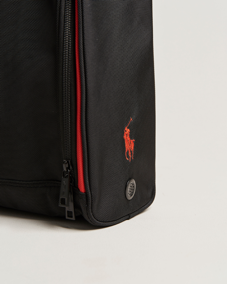 Herren | RLX Ralph Lauren Golf Shoe Bag Black/Red | RLX Ralph Lauren | Golf Shoe Bag Black/Red