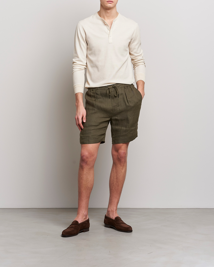 Herren | Pullover | Ralph Lauren Purple Label | Cotton/Silk Henley Cream