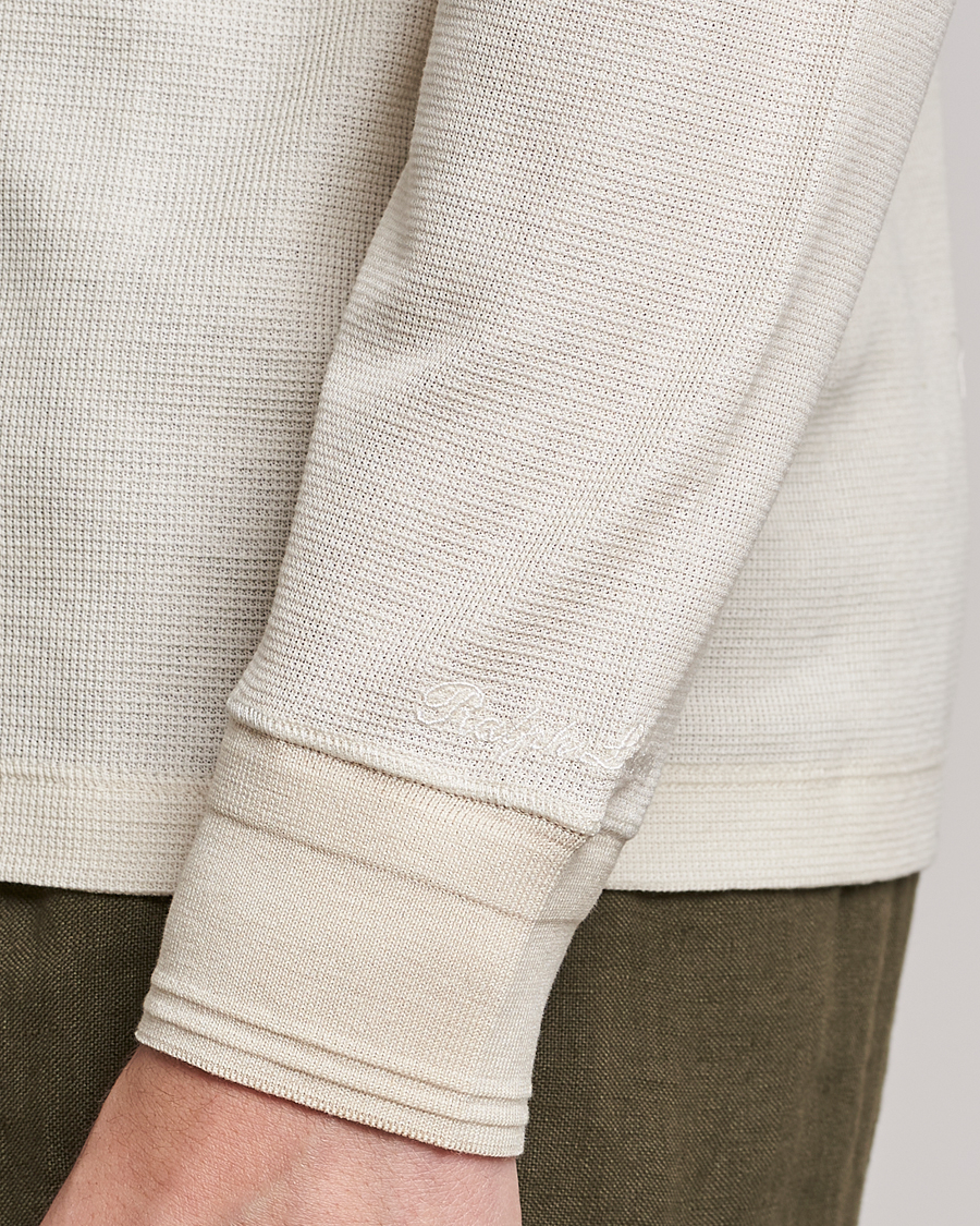 Herren | Pullover | Ralph Lauren Purple Label | Cotton/Silk Henley Cream