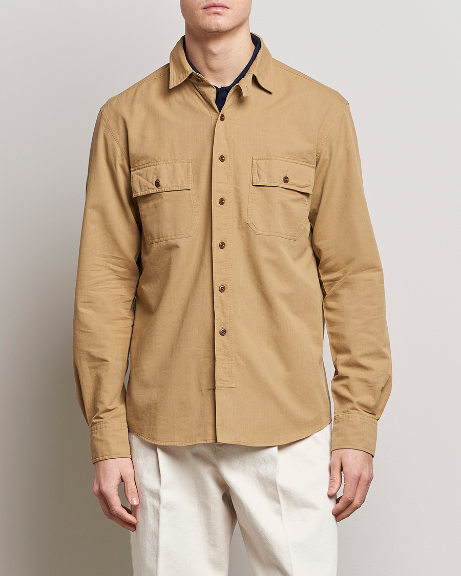 Herren | Hemden | Ralph Lauren Purple Label | Cotton Explorer Shirt Khaki