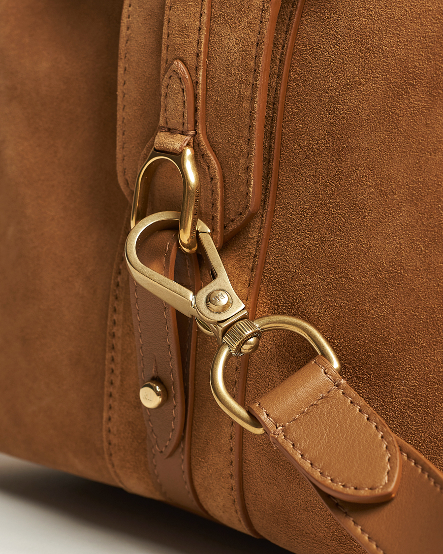 Herren | Ralph Lauren Purple Label Large Suede Duffelbag Fawn | Ralph Lauren Purple Label | Large Suede Duffelbag Fawn